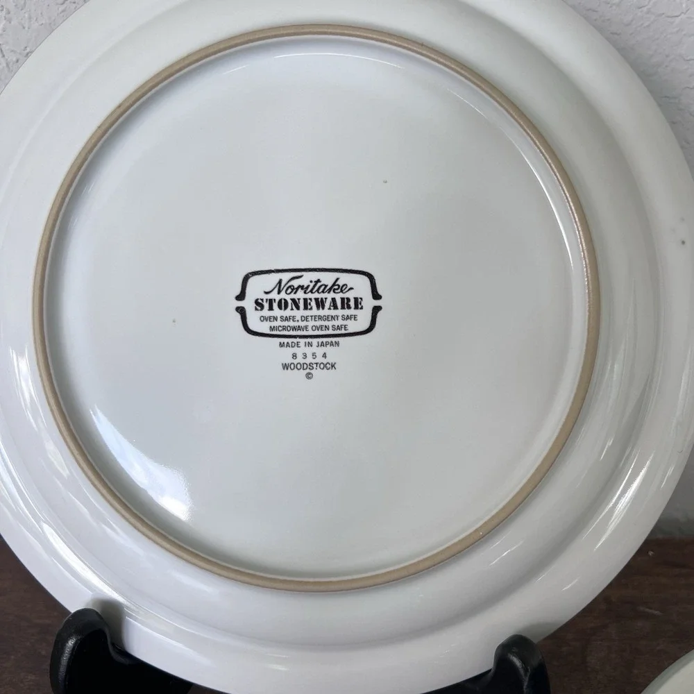 Noritake Stoneware Woodstock #8354‎ VTG Cup And Saucer Set 13pc